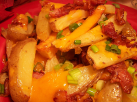 POTATO WEDGES WITH CHEESE AND BACON RECIPE RECIPES