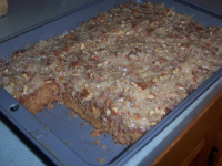 Sarah 's Oatmeal Cake With Coconut Pecan Frosting Recipe ... image
