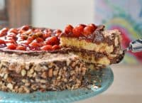 Chocolate Cherry Almond Cake | Swedish Almond Cake Recipe image