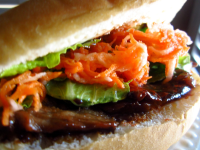 Vietnamese Banh Mi Sandwich With Grilled Beef Recipe ... image