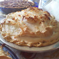 Coconut Marshmallow Cream Meringue Pie Recipe | Allrecipes image