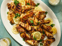 Basic Grilled Chicken Wings with Lemon-Pepper Sauce Recipe ... image