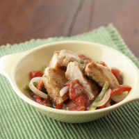 Chicken & Pepper Sauté Recipe | EatingWell image