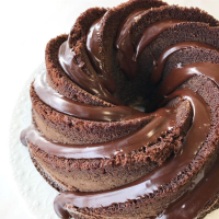 Bittersweet Chocolate Pound Cake Recipe | Land O’Lakes image