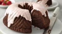 One-Bowl Strawberry-Covered Chocolate Bundt Cake Recipe ... image