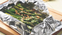 Grilled Cashew-Asparagus Foil Pack Recipe - BettyCrocker.com image
