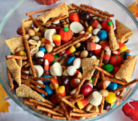 Fall Sweet and Salty Snack Mix - Joyful Homemaking image