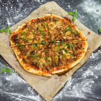 Ground Beef and Mozzarella Pizza | So Delicious image
