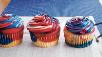 Red, White and Blue “Tie-Dye” Jumbo Cupcakes Recipe ... image
