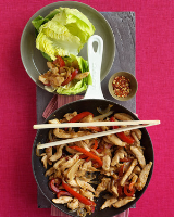 Chicken Stir-Fry Wraps Recipe | Martha Stewart image