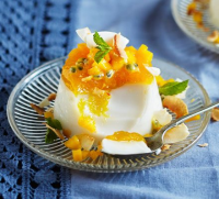 Chai coconut & mango creams recipe | BBC Good Food image