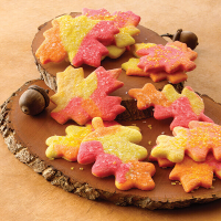 Fall Leaves Sugar Cookies Recipe | Land O’Lakes image