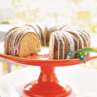 Pound Cake with Lemon-Basil Glaze Recipe | MyRecipes image