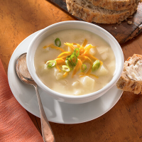 Creamy Potato Soup Recipe | Land O’Lakes image