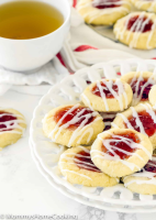 Eggless Thumbprint Cookies Recipe - Mommy's Home Cooking image