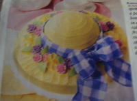 EASTER BONNET CAKE - easy cake mix | Just A Pinch Recipes image