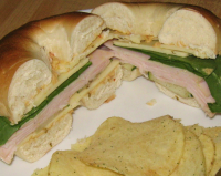 Turkey Hummus Sandwiches on Bagels Recipe - Food.com image