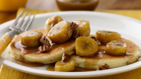 Bananas Foster Pancakes Recipe - BettyCrocker.com image