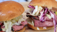 Smoked Corned Beef Sandwiches with Coleslaw | Allrecipes image