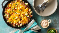 Loaded Mexican Chicken and Potato Skillet Recipe ... image