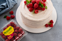 Raspberry Cake Recipe with Whipped Frosting | Driscoll's image