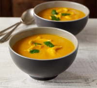 Thai chicken and sweet potato soup recipe | BBC Good Food image