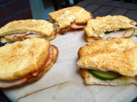 Low-Carb Sandwich Recipe - Turkey Oopsie Sandwiches image