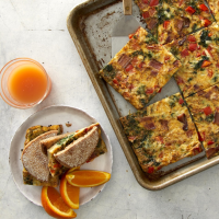 Sheet-Pan Egg Sandwiches for a Crowd Recipe | EatingWell image