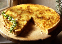 Blarney Cheese and Onion Tart Recipe | Bon Appétit image