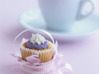 Cupcakes with Purple Meringue Frosting recipe | Eat ... image