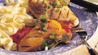 Grilled Chicken with Peppers and Artichokes Recipe ... image