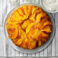 Upside-Down Peach Cake Recipe: How to Make It image