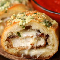 Chicken Parmesan-Stuffed Garlic Bread Recipe by Tasty image