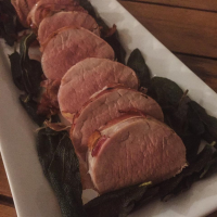 Prosciutto-Wrapped Pork Tenderloin with Crispy Sage Recipe ... image