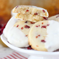 Cranberry Almond Shortbread Cookies | Better Homes & Gardens image