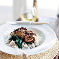 Halibut with Soy-Ginger Dressing Recipe - Annabel Langbein ... image