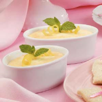 Lemon Cake Custard Recipe: How to Make It image