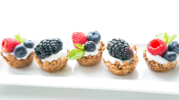 Granola Cups with Yogurt and Berries Recipe - Tablespoon.com image