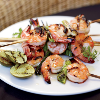 Grilled Miso Shrimp Recipe - Grace Parisi | Food & Wine image