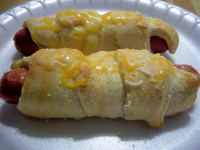 Crescent Wrapped Hot Dogs Recipe - Food.com image