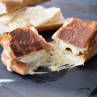 Fondue Cheese Panini Sandwiches Recipe - Food Fanatic image
