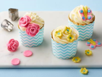 Marshmallow Fondant Flowers and Butterflies Recipe | Food ... image