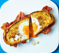 Egg-in-the-hole bacon sandwich recipe | BBC Good Food image