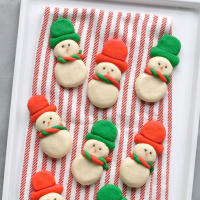 Snowmen Butter Cookies Recipe: How to Make It image
