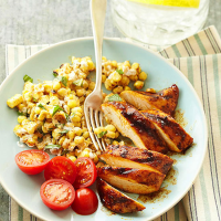 Grilled Chicken and Creamy Corn | Better Homes & Gardens image
