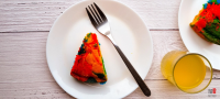 Eggless Rainbow Cake Recipe | Tips N Recipes image