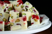 Five Minute White Chocolate Fudge With Pistachio and ... image