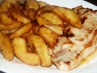 Grilled Pork Chops With Vanilla-Scented Apples Recipe ... image