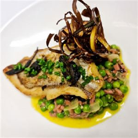 Crispy Skin Snapper with Peas Bonne Femme - Chef Recipe by ... image