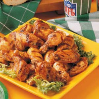 Barbecued Hot Wings Recipe: How to Make It image